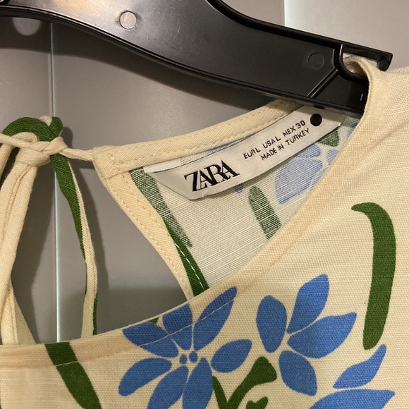 Zara floral open back dress - Picture 5 of 9